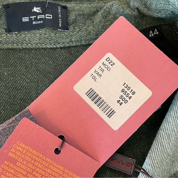 NWT ETRO Vanessa Patchwork Denim Button Up Shirt - Picture 10 of 15